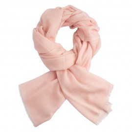 Pastel pink jacquard pashmina shawl