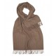 Large beige scarf with thin stripes