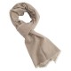 Cashmere scarf in beige/white melange