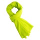 Lime green cashmere scarf in twill weave