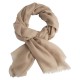 Sand coloured pashmina stole in 2 ply twill weave