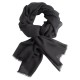 Charcoal pashmina stole in twill weave