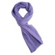 Amethyst coloured cashmere scarf in twill weave
