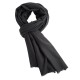 Beige cashmere scarf in twill weave