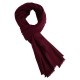 Dark purple cashmere scarf in twill weave
