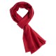 Cranberry cashmere scarf in twill weave