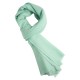 Mint green cashmere scarf in twill weave