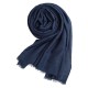 Grey pashmina shawl in cashmere and silk
