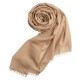 Light pink pashmina shawl in cashmere and silk