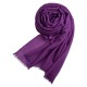 Dove blue pashmina shawl in cashmere and silk
