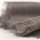 Mouse grey pashmina shawl in cashmere/silk