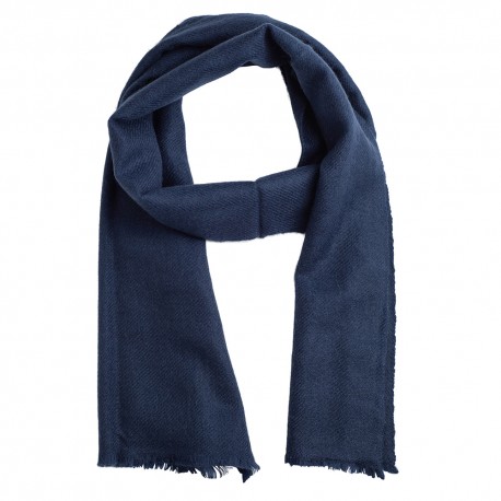 Small cashmere scarf in navy