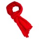 Dark red pashmina stole in twill weave