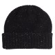 Black flecked cashmere beanie