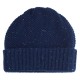 Blue flecked cashmere beanie