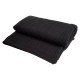 Black cashmere blanket in cable knit