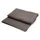 Dark grey cable knit cashmere blanket