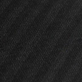 Black/grey cashmere stole in diamond weave