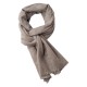 Cashmere scarf in natural light grey melange