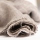 Cashmere scarf in natural light grey melange
