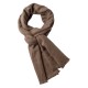 Cashmere scarf in natural brown melange