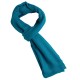 Petrol blue cashmere scarf in twill weave