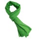 Vibrant green cashmere scarf in twill weave