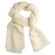 White pashmina stole in diamond weave