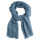 Dove blue pashmina stole in diamond weave