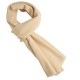 Beige cashmere scarf in twill weave