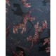 Cashmere shawl with star and leopard pattern