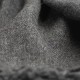 Cashmere stole in dark grey melange