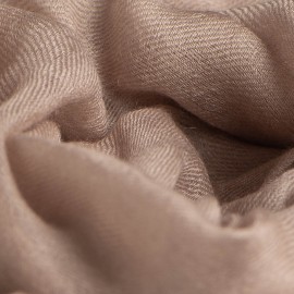 Taupe grey giant shawl in cashmere 200 x 140 cm