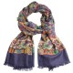 Paisley scarf in orange and red shades