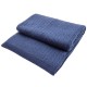 Dark blue blanket in pure cashmere