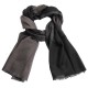 Large checkered shawl in black and gray