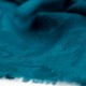 Petrol green jacquard pashmina stole