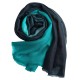 Dip-dye shawl in black/brown