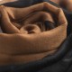 Dip-dye shawl in black/brown