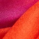 Dip-dye shawl in fuchsia/coral