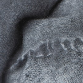 Grey square cashmere scarf