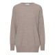 Beige oversize cashmere sweater