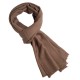 Taupe grey cashmere scarf