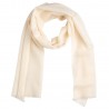Small white cashmere scarf