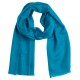 Small petrol blue cashmere scarf