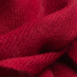 Small burgundy cashmere scarf