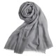 Olive green giant shawl in cashmere 200 x 140 cm