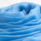 Light blue giant shawl in cashmere 200 x 140 cm