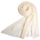 White giant shawl in cashmere 200 x 140 cm