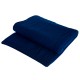 Navy blue cable knit cashmere blanket
